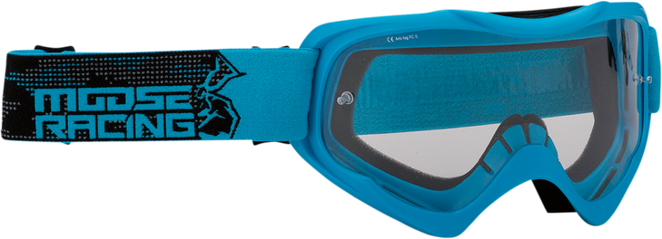 Moose Racing Qualifier Goggles - Agroid - Blue - Clear 2601-2659