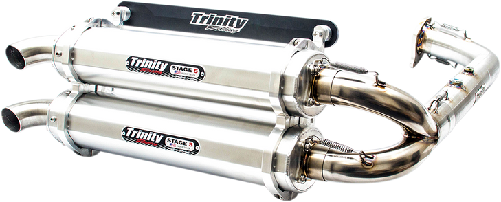 Trinity Racing Stage 5 Dual Exhaust - Aluminum Tr-4153D