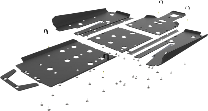 Seizmik Skid Plate - 2 Seat - Turbo 76-10166Kit