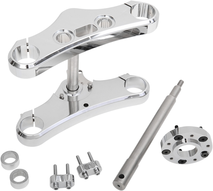 Accutronix Triple Tree - 49 Mm - Chrome - 5 Rake Twd549-Esck8