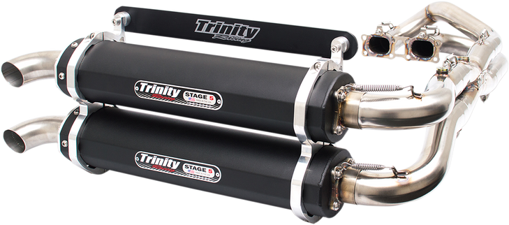 Trinity Racing Stage 5 Dual Exhaust - Black Tr-4119D-Bk
