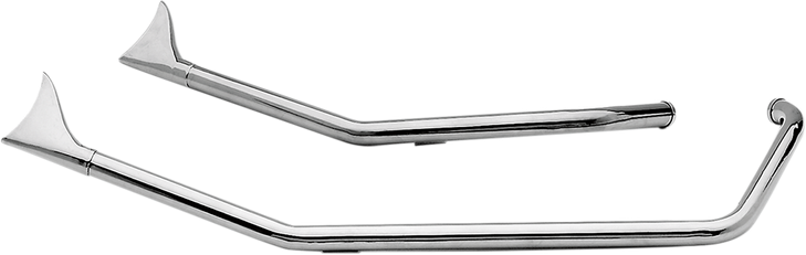 Paughco 1-3/4" Upsweep Fishtail Drag Pipes Ds716B2F