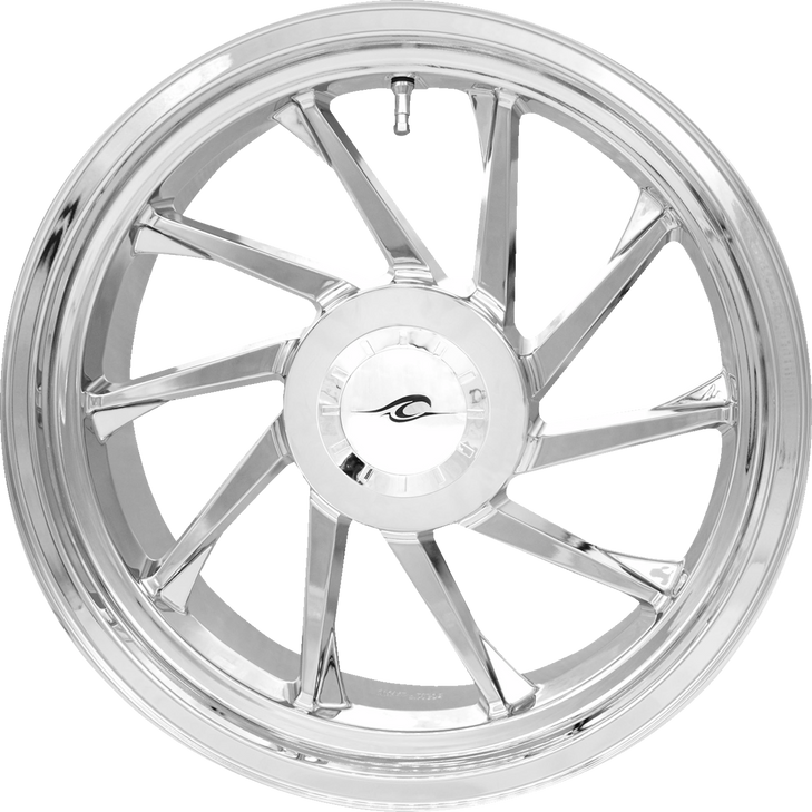 Coastal Moto Wheel - Hurricane 3D - Rear Right - Chrome - 18" - Trike 3D-Hurr-187T-Ch