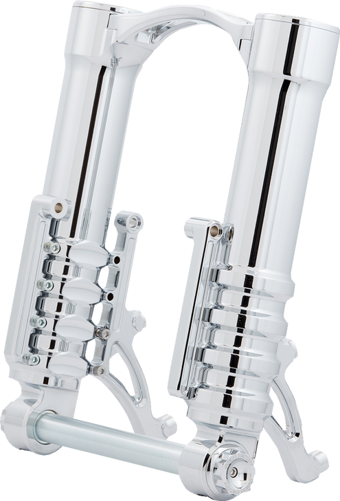 Arlen Ness Fork Legs - 49 Mm - Chrome - For Custom Radial Mount Brake Caliper 120-012