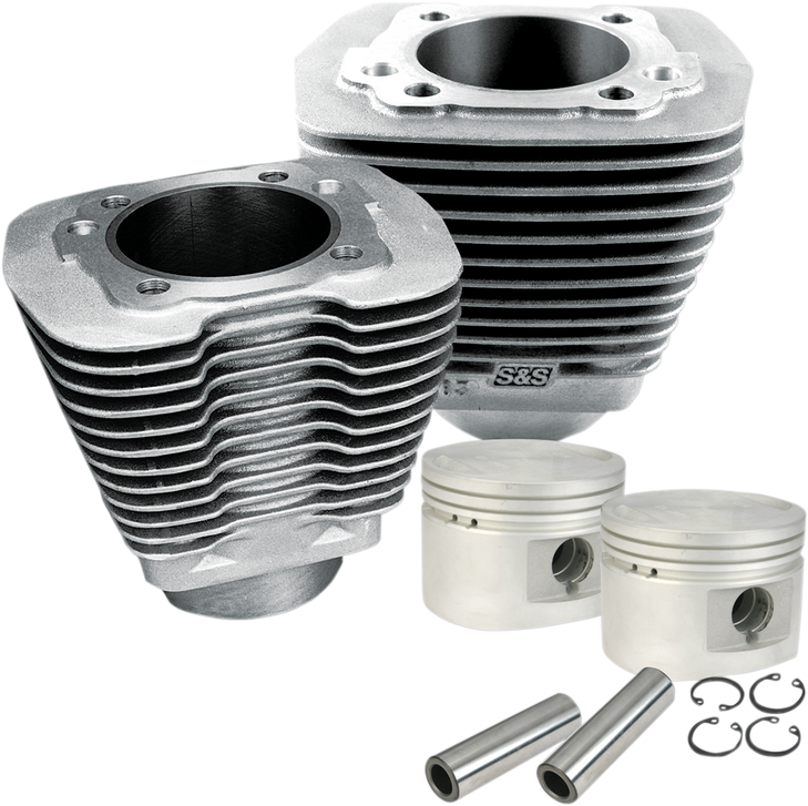 S&S Cycle Cylinder & Piston Kit - 80" - Evolution Big Twin - Natural 910-0179