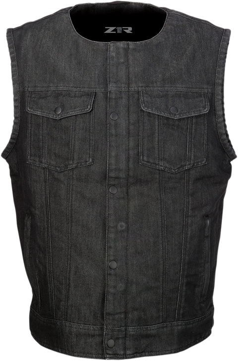 Z1R Ganja Denim Vest - Black - 3Xl