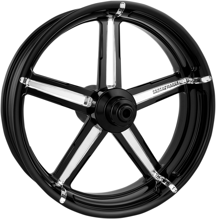 Performance Machine (Pm) Wheel - Formula - Front - Dual Disc/Without Abs - Platinum Cut - 21X3.5 - '08+ Fl 1202-7106R-Frmaj-Bmp
