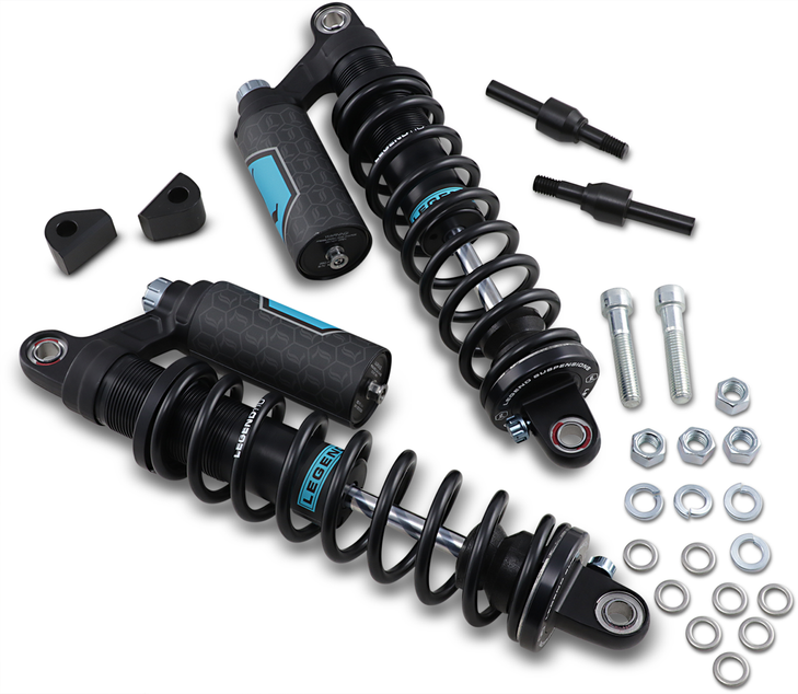 Legend Suspension Revo Arc Piggyback Shocks - Standard - Black - 14" - '84-'00 Fxr 1310-1900