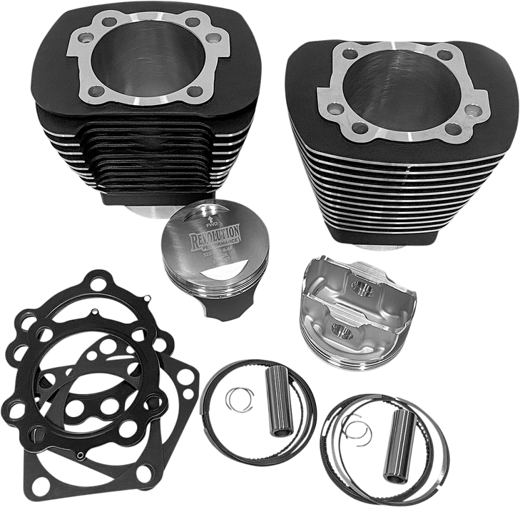 Revolution Performance, Llc Cylinder Kit - 100" - Black With Highlighted Fins Rp201-210W
