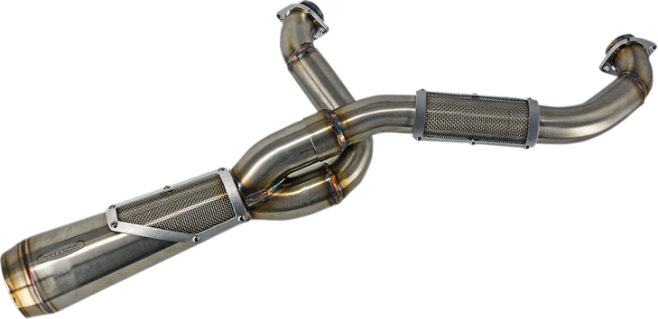 Trask 2-Into-1 Big Sexy Exhaust System - Brushed Stainless Steel Tm-5110