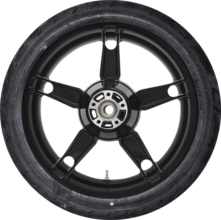Coastal Moto Wheel Rear Daytona W/Tire Abs(Tpms) Solid Black 18" Pkg2-Day185Sb-Abst