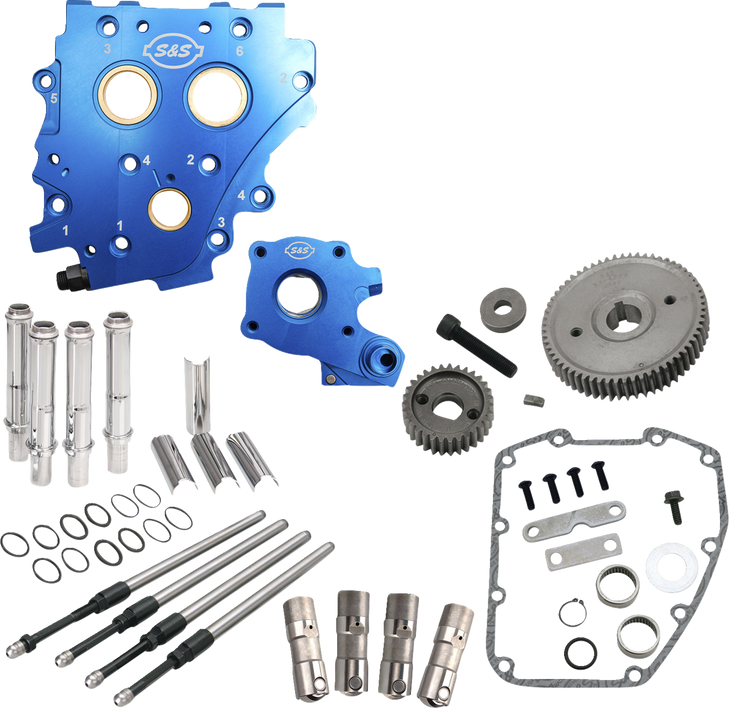 Cam Chest Kit Without Cams - Gear Drive - Oil Cooled - Chrome Pushrods - Twin Cam 310-1269