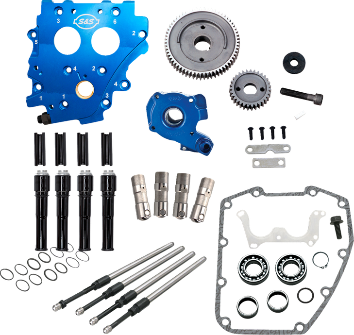 Cam Chest Kit Without Cams - Gear Drive - Oil Cooled - Black Pushrods - Twin Cam 310-1266
