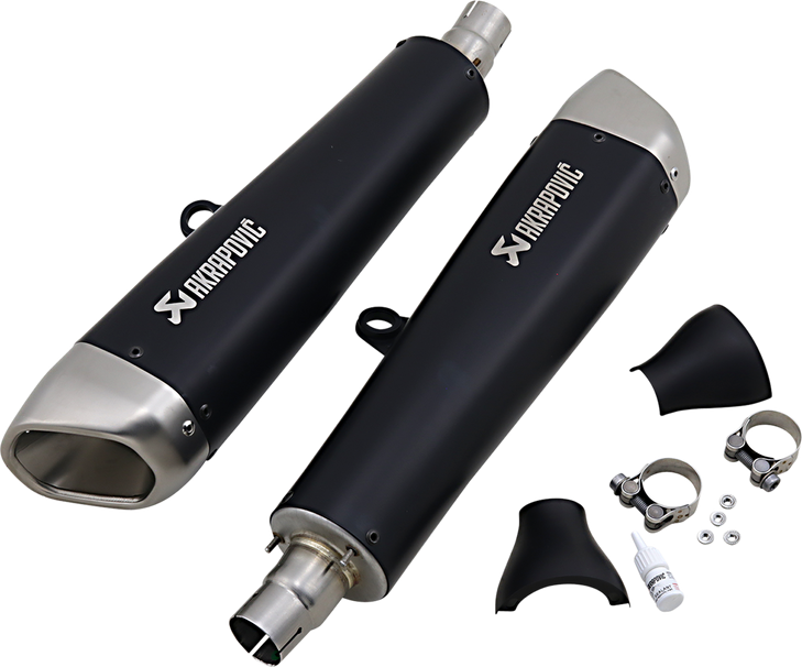 Akrapovic Black Titanium Mufflers S-T12So2-Hcqtbl