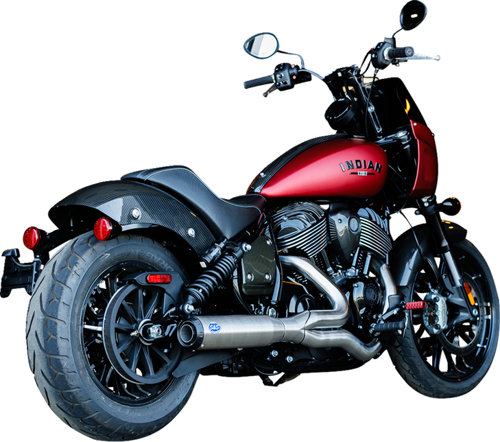 2-Into-1 Qualifier Exhaust System - Stainless - 49-State - Indian Chief 550-1115