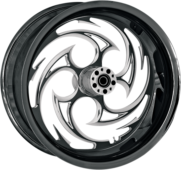 Rc Components Wheel - Savage Eclipse - Rear - Single Disc/Without Abs - Black Eclipse - 16X3.5 16350-9978-85E