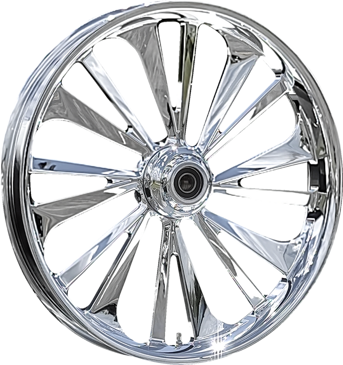 Rc Components Wheel - Dillinger - Front - Dual Disc/Without Abs - Chrome - 21X3.5 - Flh 213Hd031Non138C