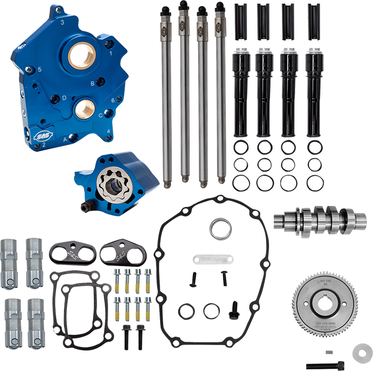 S&S Cycle Kit Cam Chest 496 Gear W/C Black Tube M8 W/O Vvt 2017-25 310-1387
