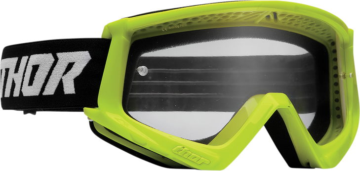 Thor Youth Combat Goggles - Racer - Flo Acid/Black