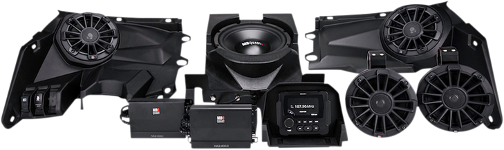 Mb Quart 800W Audio System - 4 Speakers 2 Amplifiers - Can-Am Mbqx-Stg5-1