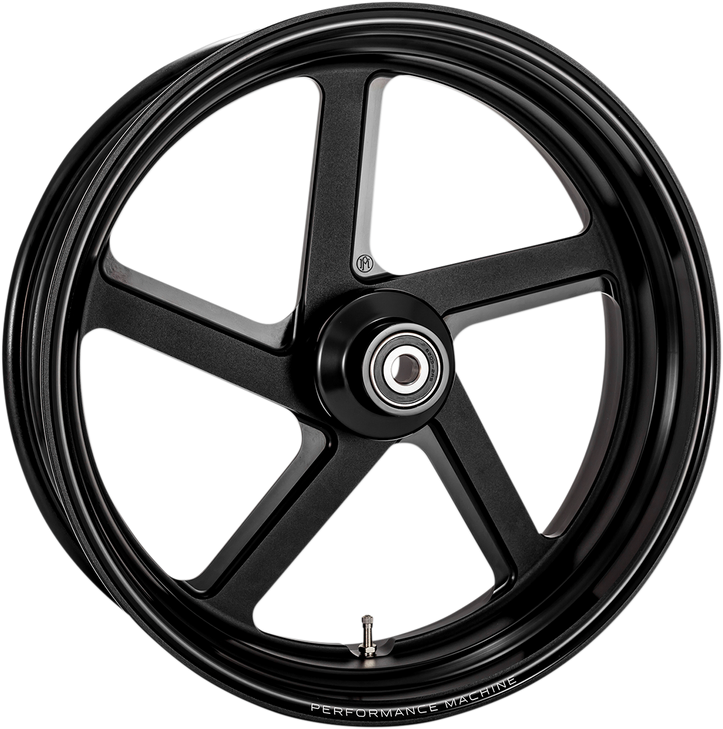 Performance Machine (Pm) Wheel - Pro-Am - Front - Dual Disc/With Abs - Black Ops - 18X5.5 1204-7814R-Pro-Smb