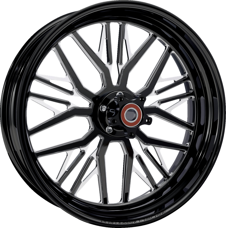 Wheel - Phatour - Front - Dual Disc/Without Abs - Black/Contrast Cut Platinum - 18X5.5 1202-7814R-Nvsap-Bmp