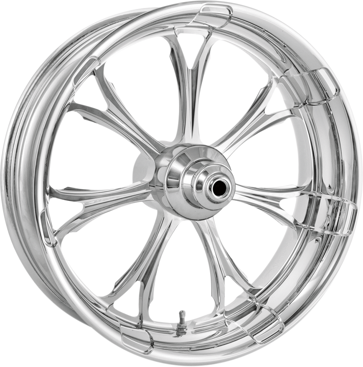 Performance Machine (Pm) Wheel - Paramount - Front - Dual Disc/With Abs - Chrome - 21X3.5 - '08+ Fld 1204-7106R-Paraj-Ch