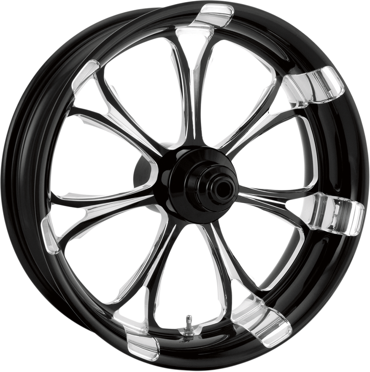 Performance Machine (Pm) Wheel - Paramount - Rear - Single Disc/Without Abs - Platinum Cut - 18X5.5 - '09+ Flt 1270-7814R-Par-Bmp