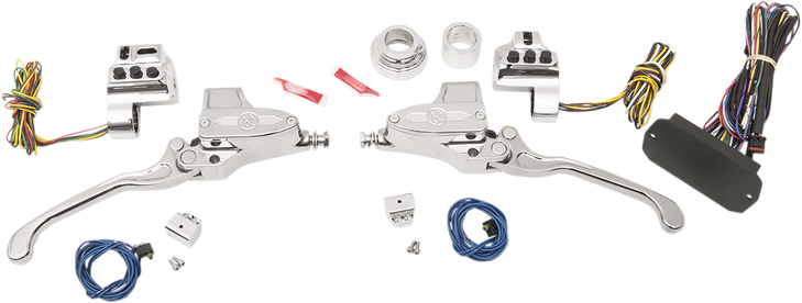 Performance Machine (Pm) Handlebar Controls - Hydraulic - 11/16" Master Cylinder - Chrome 0062-4026-Ch