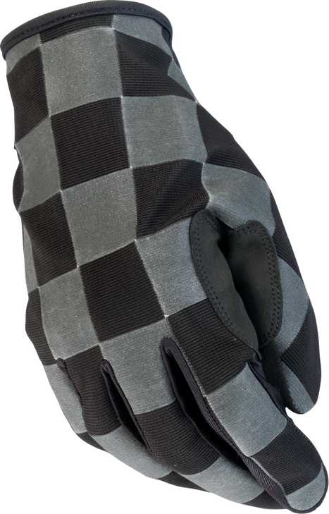 Z1R Glove Reflective Checkers Black Md