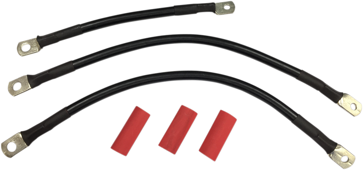 Drag Specialties Black Battery Cable Set - '93-'08 Fl
