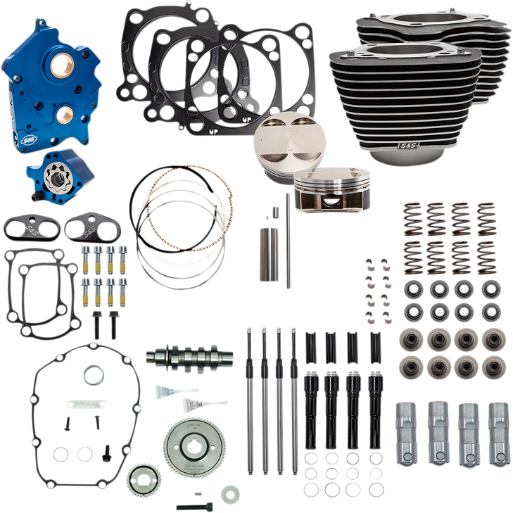 S&S Cycle 124" Power Package Engine Performance Kit - Gear Drive 310-1058A