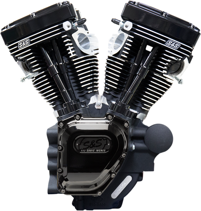 T143 Long Block Engine - Black - Touring 310-0837A