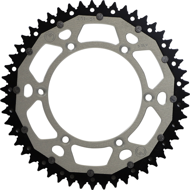 Moose Racing Dual Sprocket - Silver - 51 Tooth 1210-251-51-11X