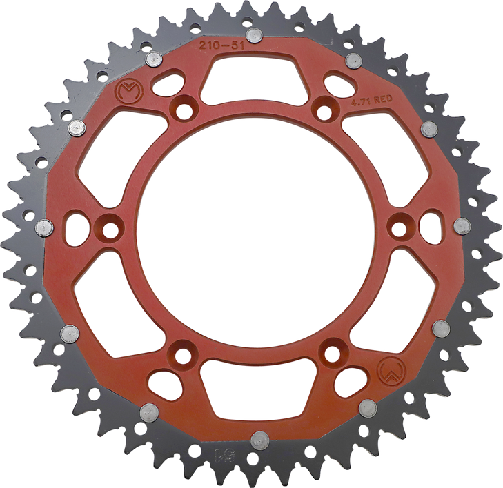 Moose Racing Dual Sprocket - Red - 51 Tooth 1210-210-51-13X