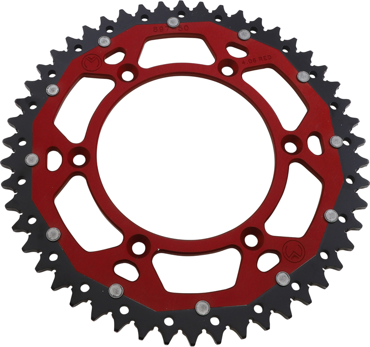 Moose Racing Dual Sprocket - Red - 50 Tooth 1210-897-50-13X