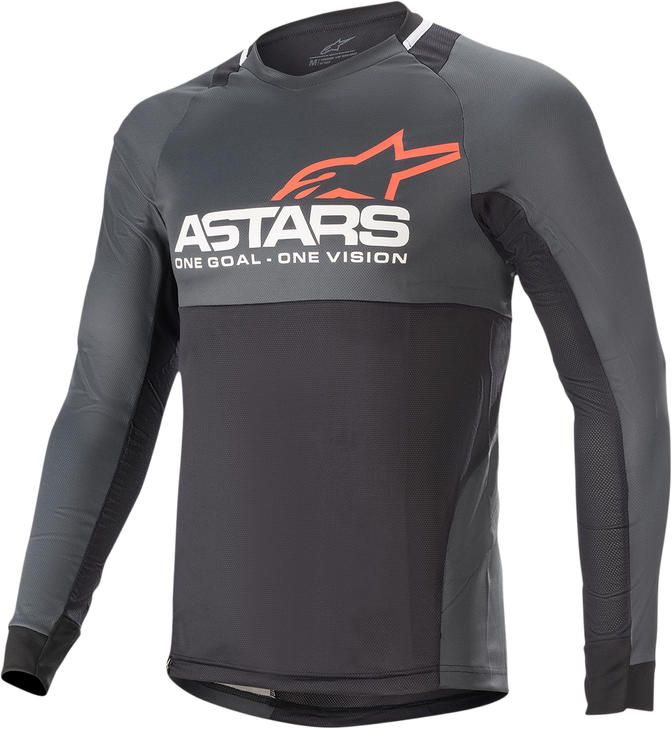 Drop 8.0 Long-Sleeve Jersey - Black/Coral - Large 1766921-1793-Lg
