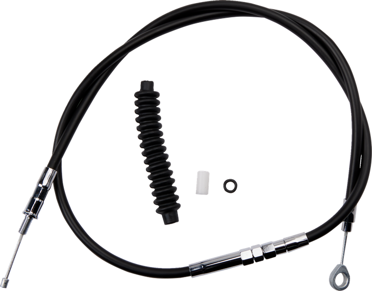 Drag Specialties High-Efficiency Black Vinyl Clutch Cable - 52-3/4"