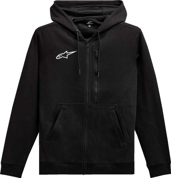 Asymmetrical Zip-Up Hoodie - Black - 2Xl 12135103010Xxl