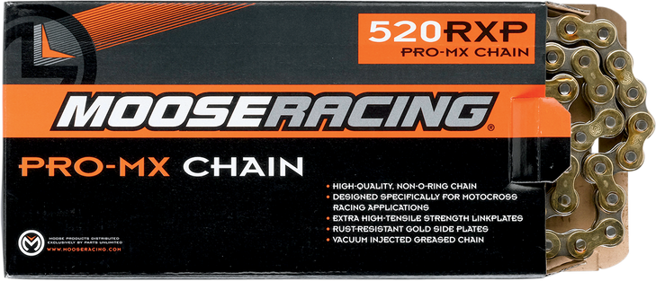 Moose Racing 520 Rxp - Pro-Mx Chain - Gold - 96 Links