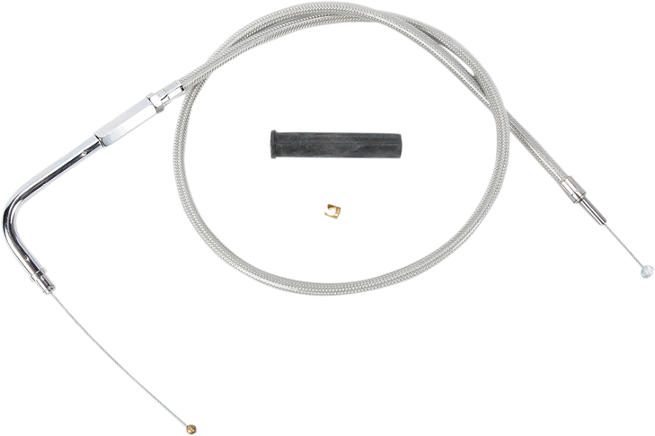Drag Specialties Stainless Braided Throttle Cable - 36-3/4"