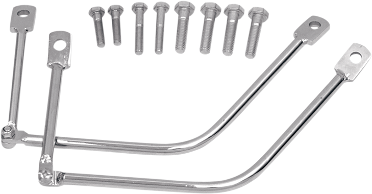 Saddlemen Metric Saddlebag Support - Chrome 3501-0345