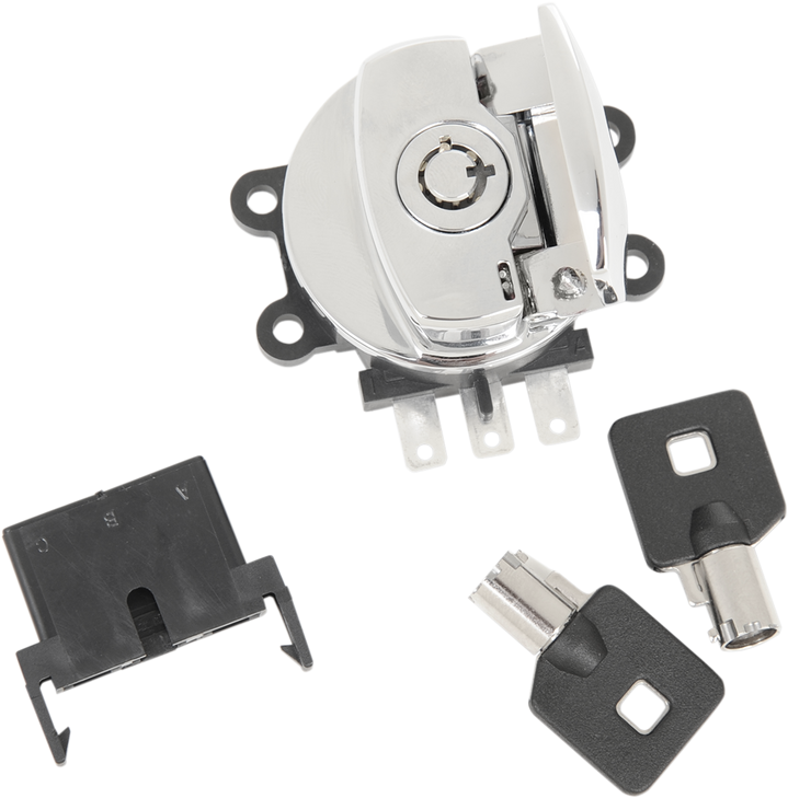 Drag Specialties Side Hinge Ignition Switch - Chrome