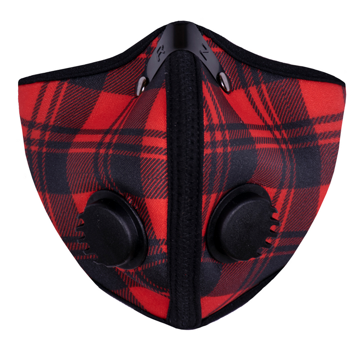 Rz Mask M2 Nylon Mask - Red Plaid - Medium Mk-Dc39:25400
