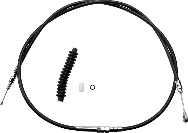 Drag Specialties High-Efficiency Black Vinyl Clutch Cable - 72-11/16"