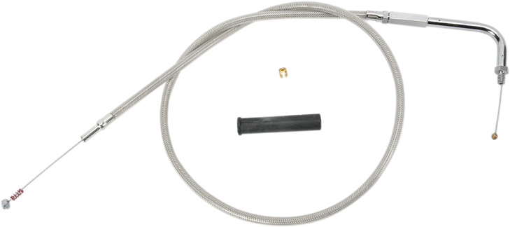 Drag Specialties Stainless Braided Idle Cable - 54"