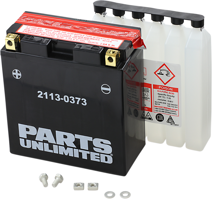 Parts Unlimited Agm Battery - Yt14B-Bs