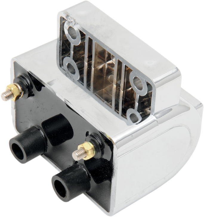 Drag Specialties Dual-Fire Ignition Coil - Harley Davidson - Chrome