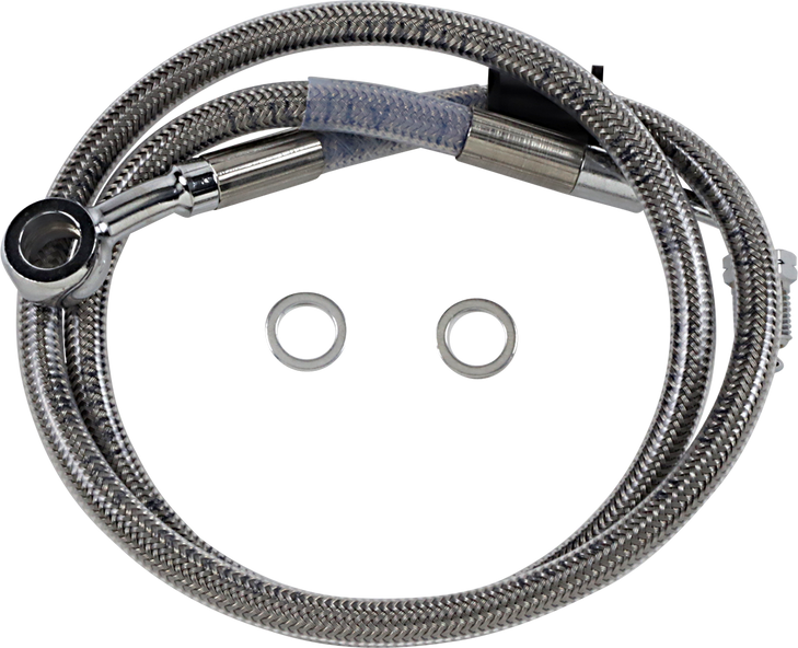 Drag Specialties Brake Line - +4" - Stainless Steel - '18-'22 Softail