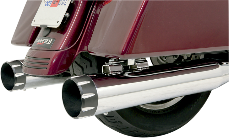 Bassani Xhaust 4" End Cap - Black - Bevel Be40T